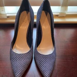 Vince Camuto Blue Textured Heels